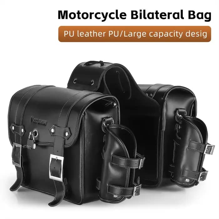 Sac Latéral Universel de Grande Capacité pour Siège Arrière de Moto