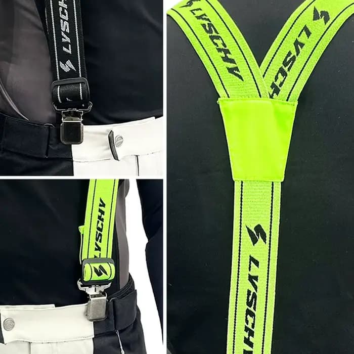 Bretelles de pantalon de moto Y-back réglables pour pantalons de course moto