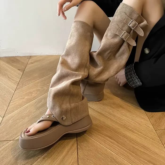 Bottes de pantalon rétro deux pièces