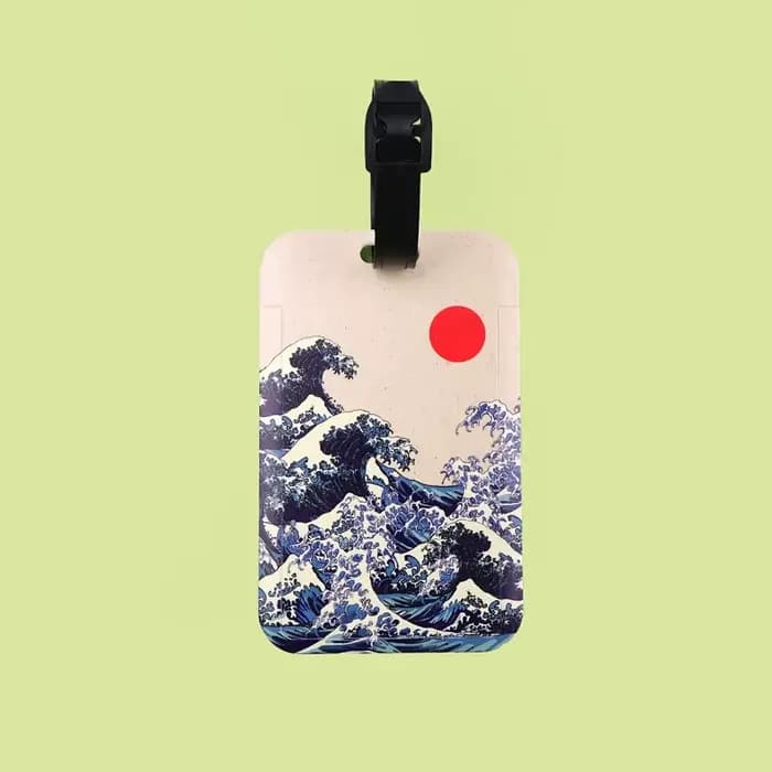 Étiquette de bagage créative inspirée de l'art de Van Gogh, l'accessoire de voyage idéal, incluant une étiquette d'identification portable pour valise, anti-perte