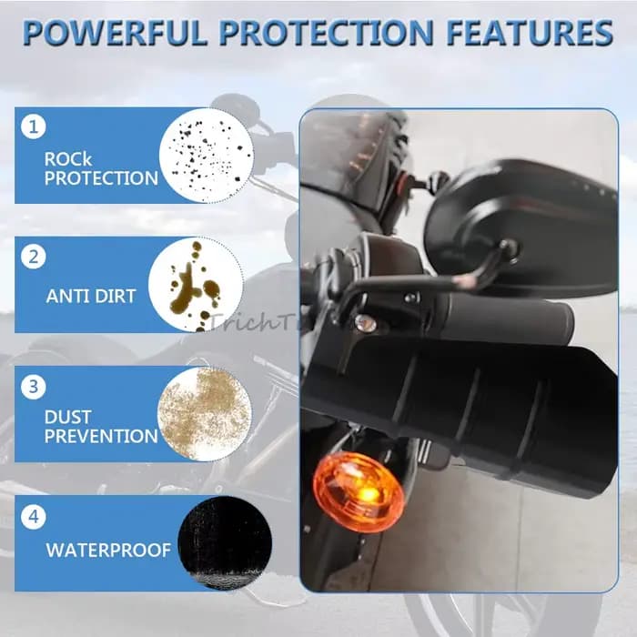 Accessoire de moto, protection des mains