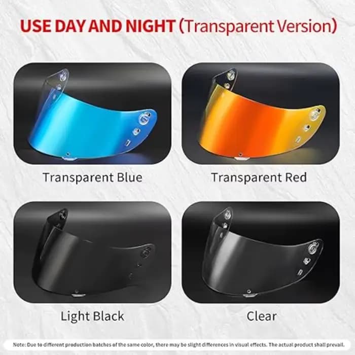 Icon de moto Ic04, visière de casque teinte
