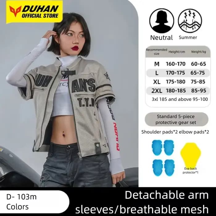 DUHAN veste de Moto hommes