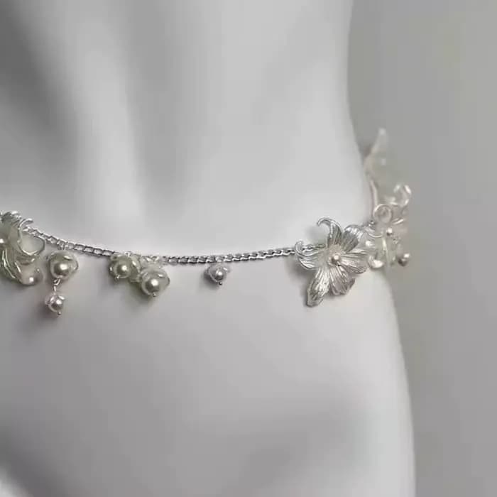Chaîne de taille en argent pour femmes, accessoires Sexy, Design ethnique rétro, chaîne de ceinture en métal, chaîne de ventre pour femmes