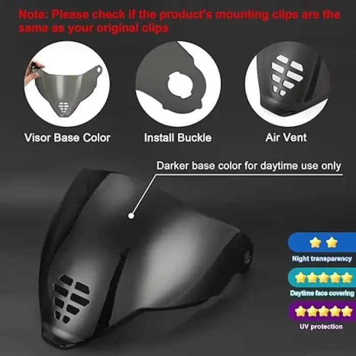 Visière de casque de moto pour Icon Airflite IC-06