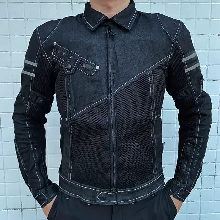 Veste de moto en jean pour hommes