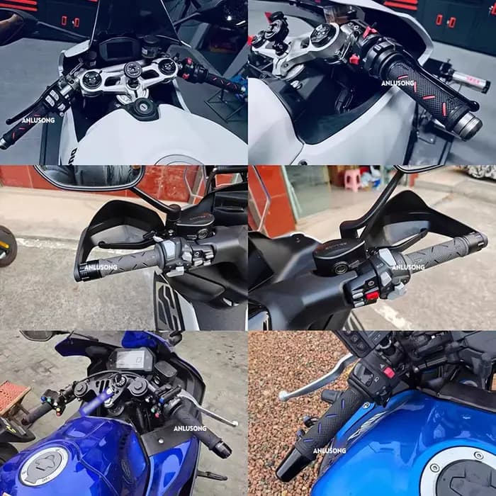 Poignées universelles de guidon de Moto de 22MM