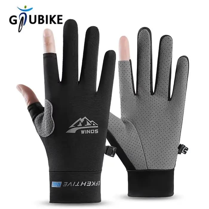 GTUBIKE gants sans doigts pour hommes femmes Protection solaire UV demi doigt gant pour pêche pagaies voile aviron