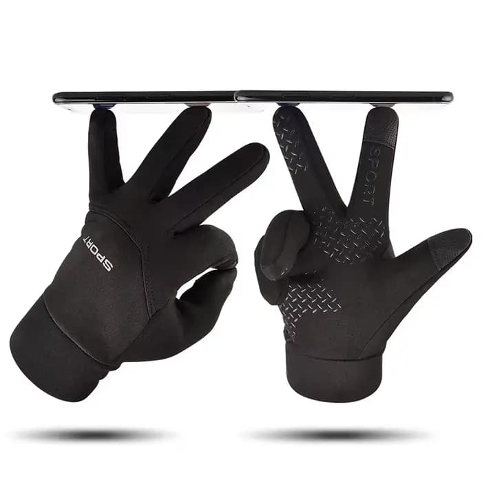 Gants de football imperméables thermiques à adhérence renforcée pour le cyclisme en extérieur, le vélo, le sport et les activités de plein air, guantes moto