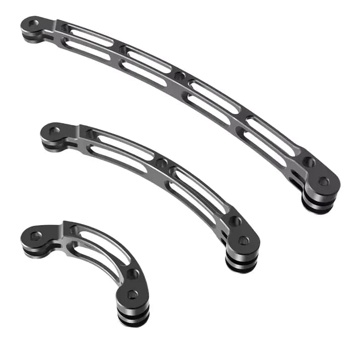 Extension de bras de casque en alliage d'aluminium