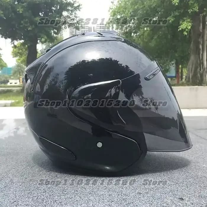 Ram3 noir brillant demi-casque hommes et femmes moto tout-terrain casque d'été descente course montagne croix Casco Capacete