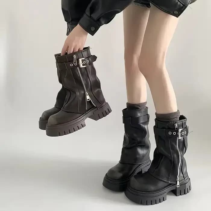 Bottes de motard pour femme Hiver 2026