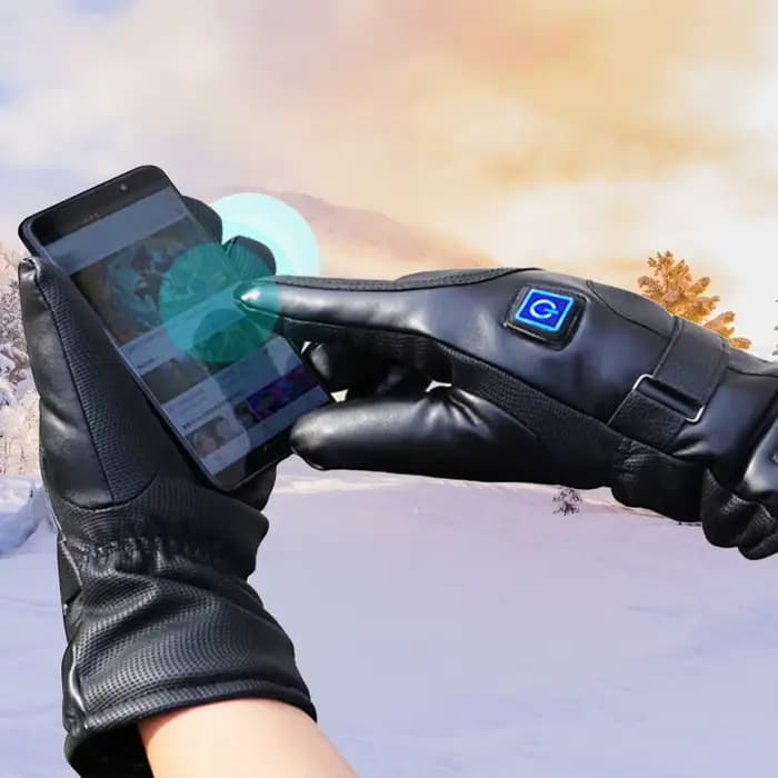 Gants Thermiques Imperméables et Rechargeables pour Moto