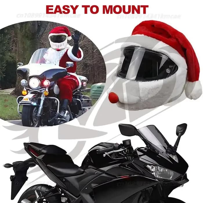 Housse universelle de casque de noël pour moto