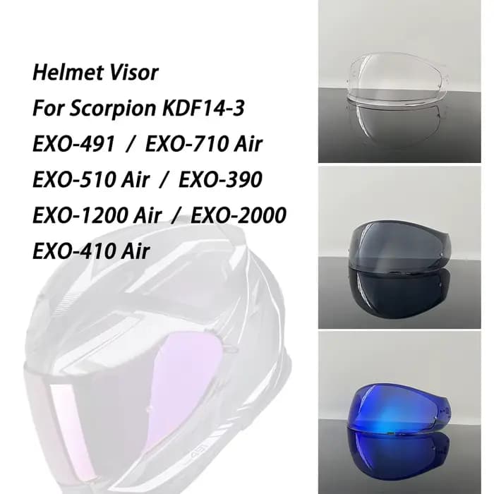 Visière EXO-491 pour casque Scorpion EXO 510 / 710 / 1200 / 2000 390 410