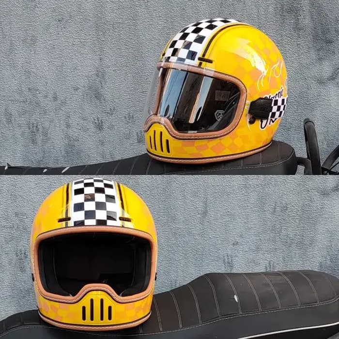 ORZ rétro Moto casque complet