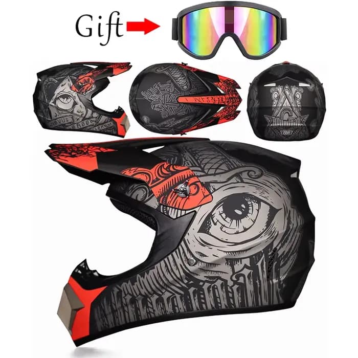 Casque de moto tout-terrain pour course