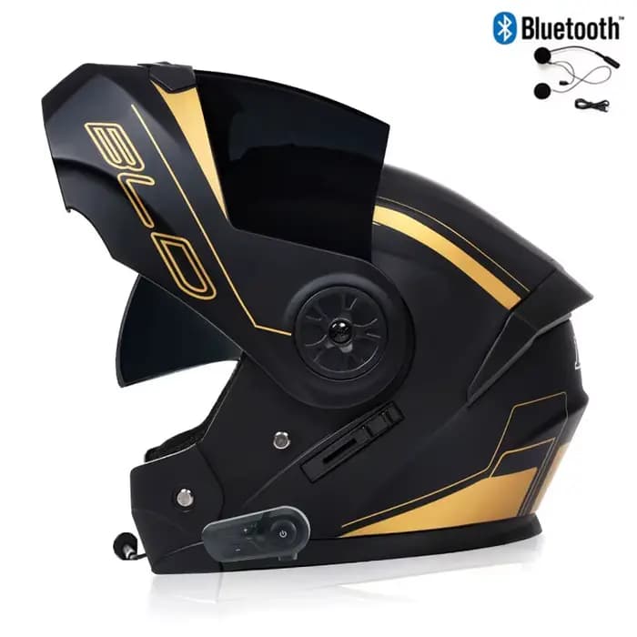 Bluetooth modulaire double lentille Moto sécurité descente rabattable casques hommes femmes Motocross course intégral