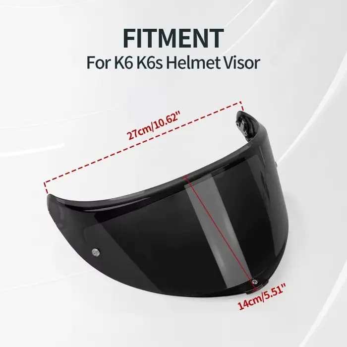 Visière de casque de moto pour AGV K6 K6s K6 s, bouclier facial de remplacement, pare-brise