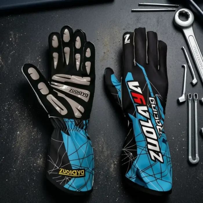 Gants de karting à manchette élastique