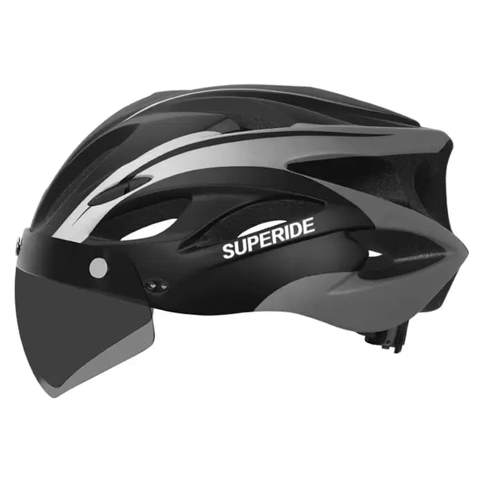 VICTGOAL Herren Fahrrad Helm Rückleuchte Magnetische Brille UV400 Linse Sonnenblende