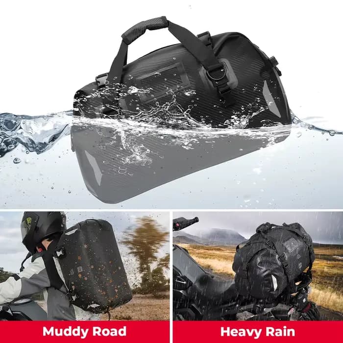 Sac arrière étanche pour moto