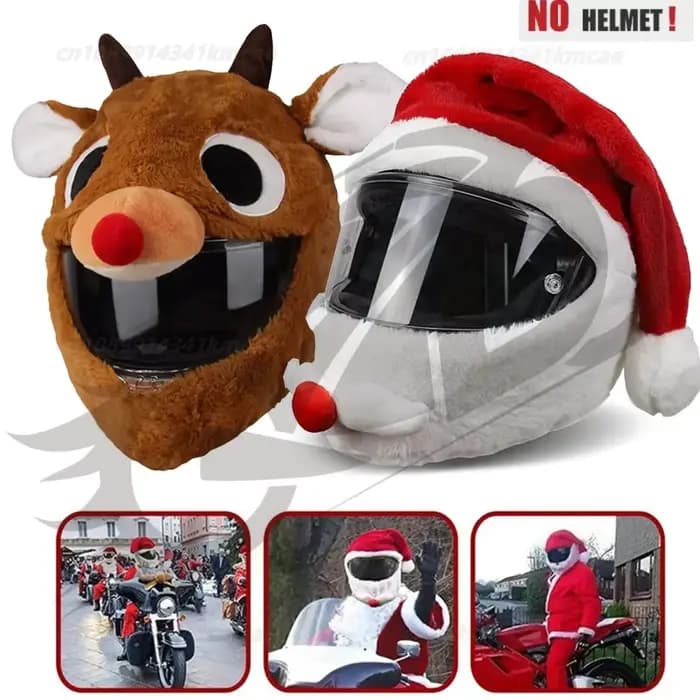 Housse universelle de casque de noël pour moto