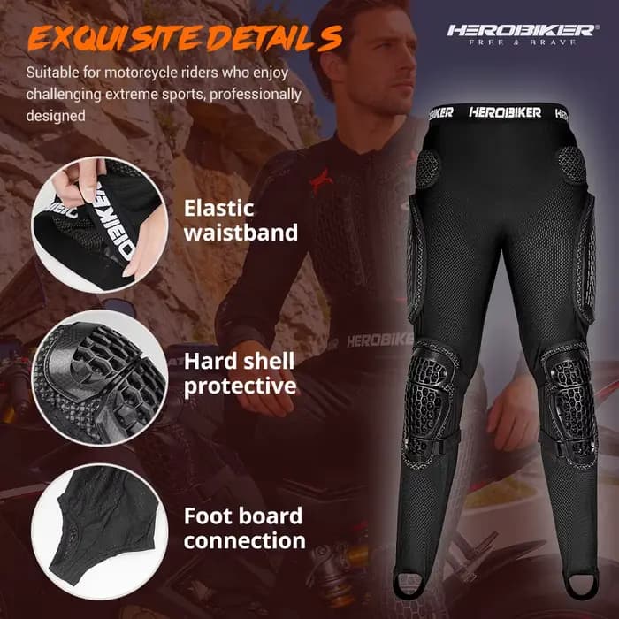 Pantalon de moto blindé anti-chute respirant pour tout-terrain