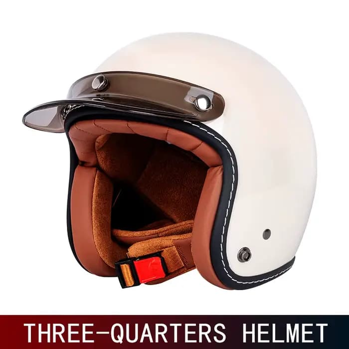 Casque de moto rétro 3/4