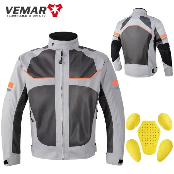 Veste en maille respirante pour moto