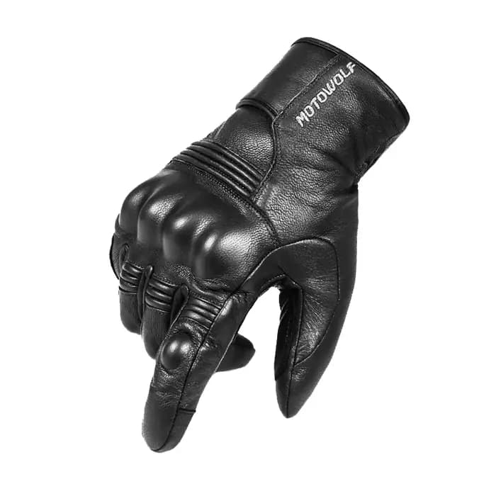 Motowolf gants de moto en cuir