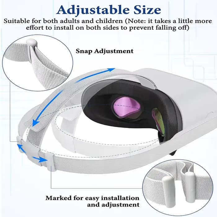 Sangle de tête de remplacement pour casque Oculus Quest 2, sangle de tête pour casque de réalité virtuelle Meta Quest 2 PC, accessoires VR