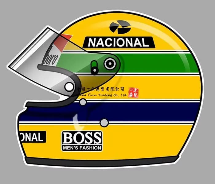Film Autocollants Sexy pour Casque Ayrton Scannelle