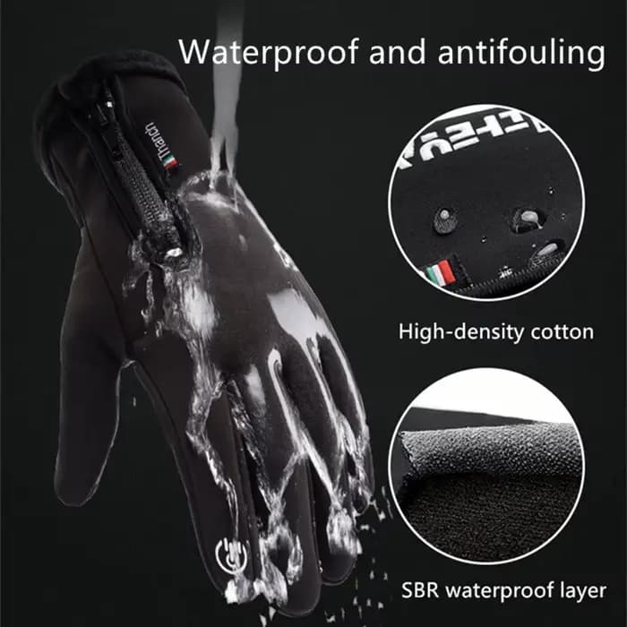Écran tactile hommes gants de cyclisme imperméable hiver