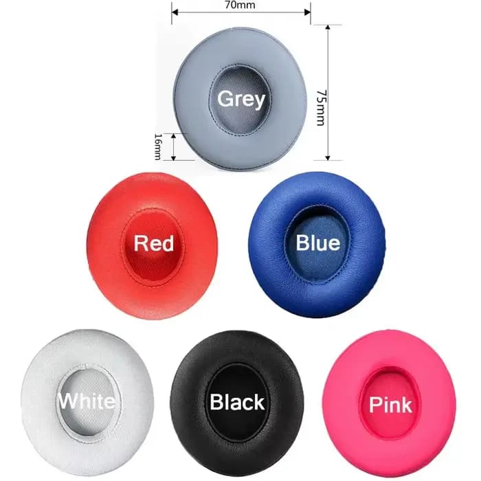 1 paire de coussinets d'oreille en mousse Ultra-doux, oreillettes de remplacement en éponge pour Beats Solo 3 2, oreillettes sans fil Bluetooth