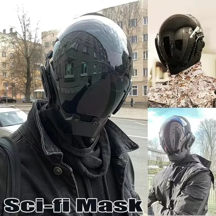 Masque Cyberpunk Led pour Festival de cheveux