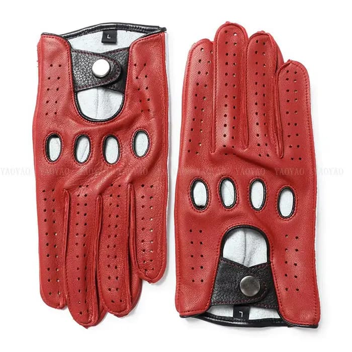 Gants en cuir véritable pour hommes