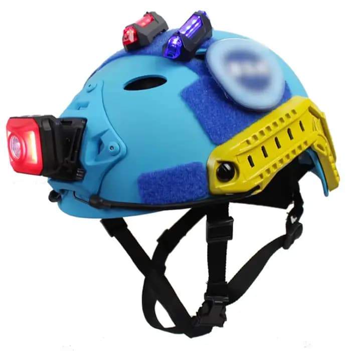 Casque de chasse de sauvetage bleu