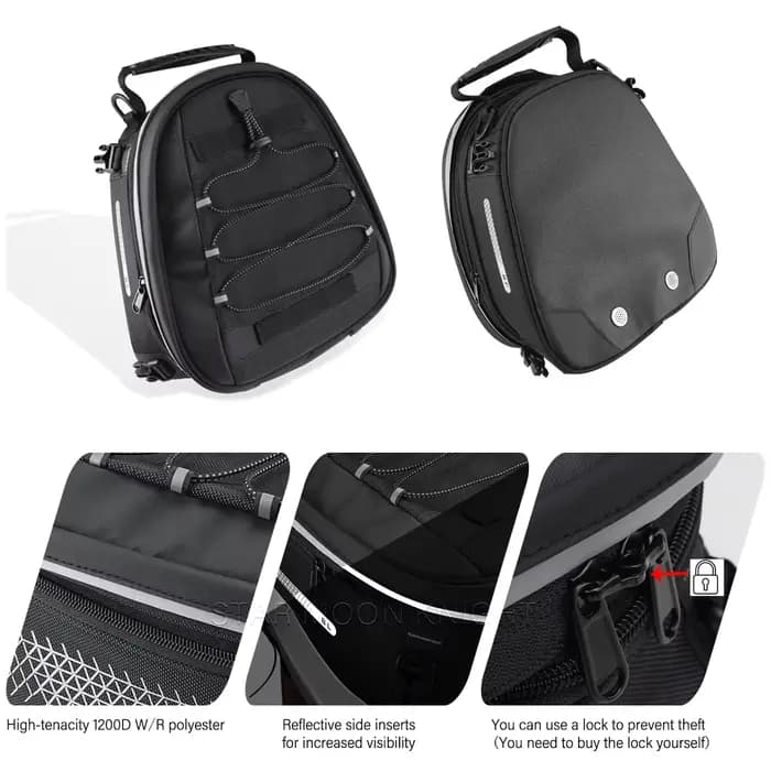 Sacoche de selle arrière pour moto 8L