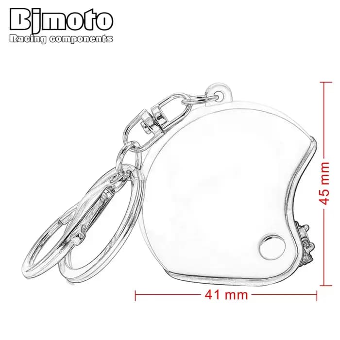 BJMOTO Mini Sport casque de moto pendentif porte-clés unisexe