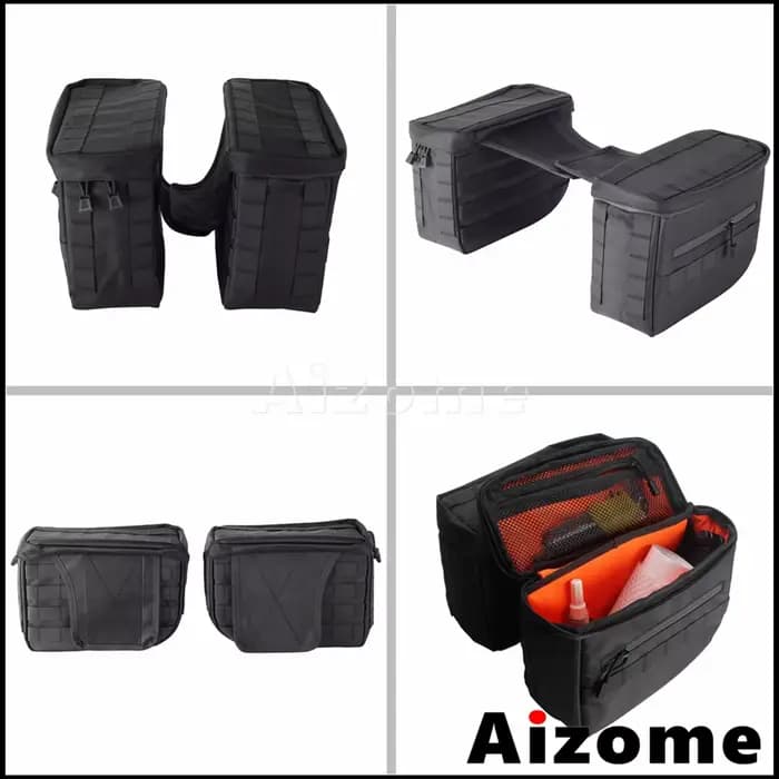 Sacs de selle latéraux de moto imperméables