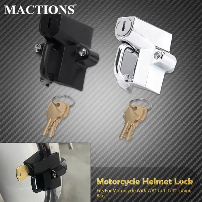 Serrure antivol pour casque de moto