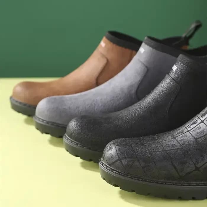 Nouveau 2025 hommes bottes de pluie imperméable en caoutchouc chaussures