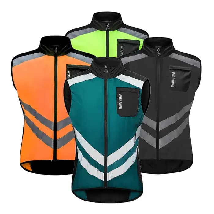 Gilet de moto Airbag coupe-vent d'été couleur unie BL208 en polyester pour cycliste et motard Berserk