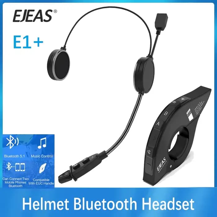 EJEAS E1 + casque de moto Bluetooth