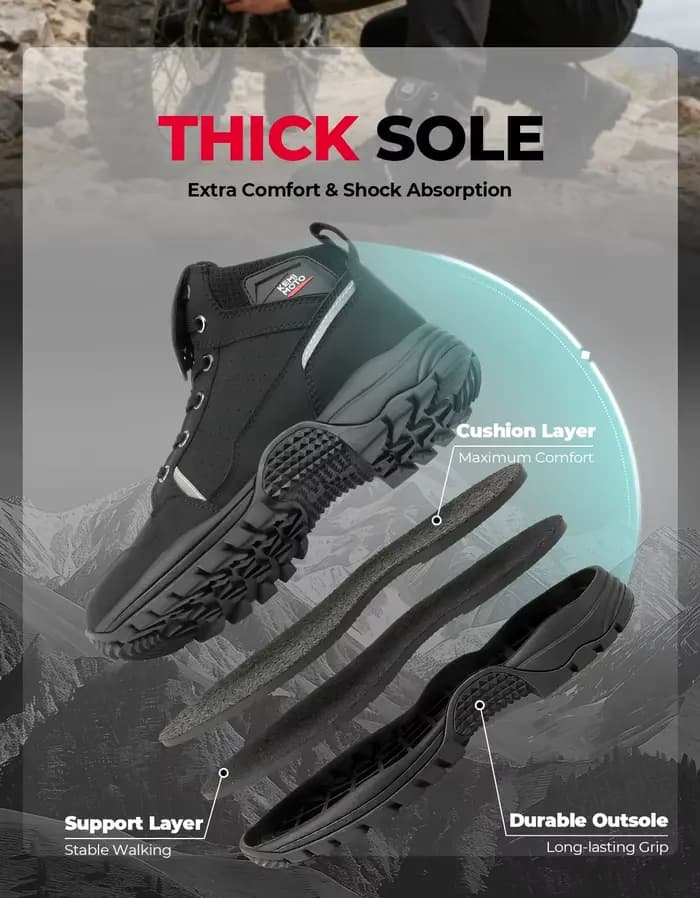 Chaussures de moto imperméables pour hommes