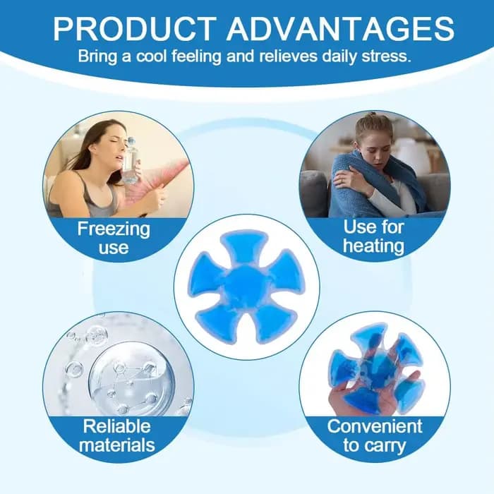 Compresse froide en gel pour casques de protection