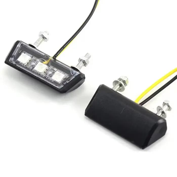Lumière LED étanche pour plaque de planificateur de moto, modification, 12V