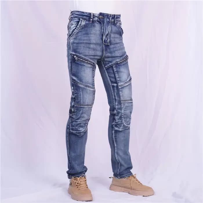 KV04 Kevlar dans le genou Moto jean pantalon