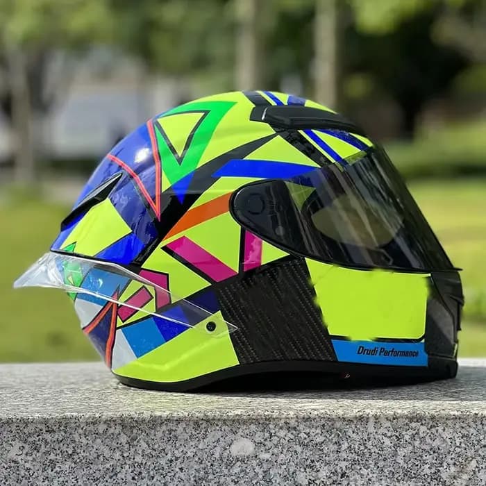 DOT approuvé Original soleil lune Lola Casque hommes et femmes